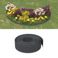 Bordas de Jardim 5 pcs 10 M 15 cm Polietileno Cinzento