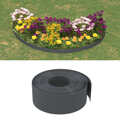 Bordas de Jardim 5 pcs 10 M 20 cm Polietileno Cinzento