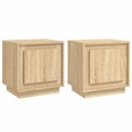 Mesas Cabeceira 2 pcs 44x35x45cm Deriv. Madeira Carvalho Sonoma