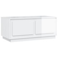 Mesa de Centro 102x50x44 cm Derivados Madeira Branco Brilhante