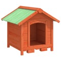 Casota para Cães 65x65x61,5 cm Pinho Maciço Castanho