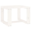 Mesa de Apoio para Jardim 40x38x28,5 cm Pinho Maciço Branco