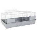 Gaiola Pequena P/ Animais 118x59x46cm Polipropileno/metal Cinza