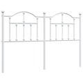 Cabeceira de Cama 140 cm Metal Branco