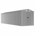 Abrigo de Jardim 191x725x198 cm Aço Galvanizado Cinzento-claro