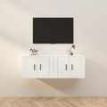 Móveis de Tv para Parede 2 pcs 57x34,5x40 cm Branco