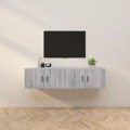 Móveis de Tv de Parede 2 pcs 80x34,5x40 cm Cinzento Sonoma