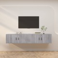 Móveis de Tv de Parede 2 pcs 100x34,5x40 cm Cinzento Sonoma