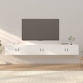 Móveis de Tv de Parede 3 pcs 100x34,5x40 cm Branco