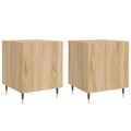 Mesa Cabeceira 2pcs 40x40x50cm Deriv. Madeira Carvalho Sonoma