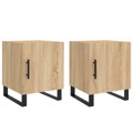 Mesa Cabeceira 2pcs 40x40x50cm Deriv. Madeira Carvalho Sonoma