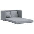 Sofá-cama sem Pés 112x174x55 cm Tecido Cinzento-claro
