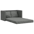 Sofá-cama sem Pés 112x174x55 cm Tecido Cinzento-escuro