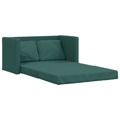 Sofá-cama sem Pés 112x174x55 cm Tecido Verde-escuro
