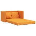 Sofá-cama sem Pés 112x174x55 cm Tecido Amarelo-escuro