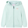 Sweatshirt para Criança com Capuz e Fecho Menta-claro Misto 140