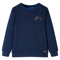 Sweatshirt para Criança Azul-marinho Mesclado 104