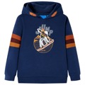 Sweatshirt Infantil C/ Capuz e Estampa de Urso/skate Azul-marinho 116