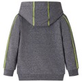 Sweatshirt para Criança com Capuz e Fecho Cinzento Mesclado 140