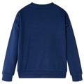 Sweatshirt para Criança com Estampa de Flores Azul-marinho 140