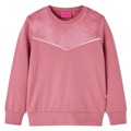 Sweatshirt para Criança Design Retalhos de Veludo Cor Framboesa 128