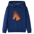 Sweatshirt com Carapuço para Criança Azul-marinho 140