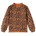 Sweatshirt de Criança com Estampa de Leopardo Conhaque-claro 128