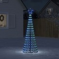 árvore de Natal Luminosa em Cone 275 Luzes LED 180 cm Azul