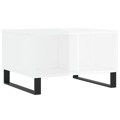 Mesa de Centro 60x50x36,5 cm Derivados Madeira Branco Brilhante