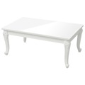 Mesa de Centro 100x50x42 cm Derivados Madeira Branco Brilhante