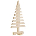 árvore de Natal Decorativa 60 cm Madeira de Pinho Maciça