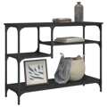 Mesa Consola C/ Prateleiras 100x35x75 cm Preto