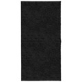 Tapete Shaggy de pelo Alto 100x200 cm Preto