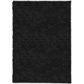 Tapete Shaggy de pelo Alto 200x280 cm Preto