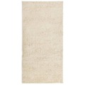 Tapete Shaggy de pelo Alto 100x200 cm Dourado