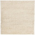 Tapete Shaggy de pelo Alto 120x120 cm Dourado