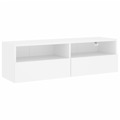 Móvel de Parede P/ Tv 100x30x30 cm Derivados de Madeira Branco