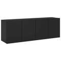 Móveis de Parede para Tv 2 pcs 60x30x41 cm Preto