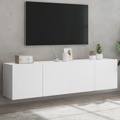 Móveis de Parede para Tv 2 pcs 80x30x41 cm Branco