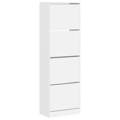 Sapateira com 4 Gavetas Articuladas 60x34x187,5 cm Branco