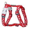 Arnês para Cães Red Dingo Style Vermelho Branco Lunares 25-39 cm