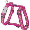 Arnês para Cães Red Dingo Style Stars Lime On Hot Pink 45-66 cm 36-59 cm