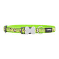 Coleira para Cães Red Dingo Style Monkey Lime Green 31-47 cm