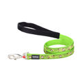 Trela para Cães Red Dingo Style Monkey Lime Green 15mm X 120 cm