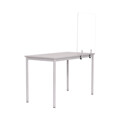 Proteção Acrílica e Grampos de Mesa Frameless 600x900x4 mm COVID-19