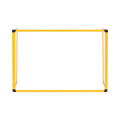 Placa Acrílica Trio Frame Amarelo 900x600 mm COVID-19