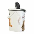 Comedouro Curver Love Pets Gato Branco 4 kg