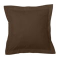 Capa de Travesseiro Alexandra House Living Castanho Chocolate 55 X 55 + 5 cm