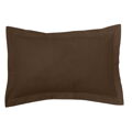 Capa de Travesseiro Alexandra House Living Castanho Chocolate 55 X 55 + 5 cm