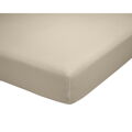 Lençol de Baixo Alexandra House Living Qutun Taupe 140 X 1 X 200 cm